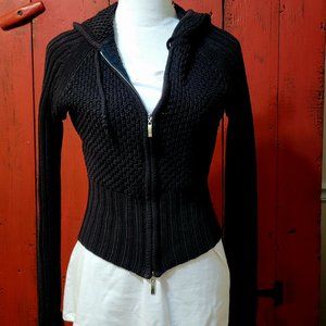 Black Knit Sweater - Medium